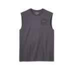 Men’s Willie G Skull Muscle Tee – Blackened Pearl