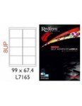 L8UPB Multi-purpose Inkjet-laser Labels 99MM X 67.7MM 100 Pack