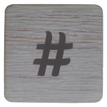 White Scrabble Block Symbol “ ” 8.5CM X 8.5CM