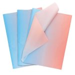 60 Sheets Gift Wrapping Tissue Paper Bulk Pink Blue Gradient Tissue Paper For Gift Bags Decorative Art Papers For Diy Crafts Wed