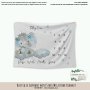 Milestone Blanket Blue Ellie Elephant With Stars