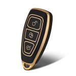 Worcas Tpu Smart Key Fob Case Protective Cover Compatible With Ford Mondeo Focus 3 MK3 St Kuga Fiesta Escape Ecosport Titanium 3