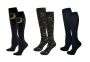 Compression Socks Pack Of 3 Black Gold Size 9-12