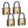 Padlock Brass 40MM 4PC