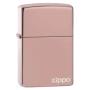 Zippo Classic High Polish Rose Gold Logo