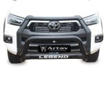 Toyota Hilux GD6 Legend Oval Black Nudge Bar For