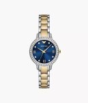 Emporio Armani Three-hand Two-tone Stainless Steel Woman's Watch AR11576