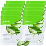 Fusang Aloe Vera Soothing Face Mask Hydrating Moisturizing Long Lasting Facial Sheet Mask For All Skin Types Soft Aloe Face Mask