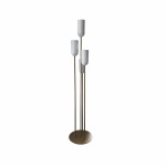 Atomic Floor Lamp Signal White & Gold