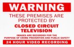 Cctv Warning Sign Sp