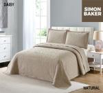 Simon Baker Daisy Bedspread Natural Various Sizes - Super King - 320CM X 270CM + 2 Pillowcases 50CM X 70CM + 5CM Natural