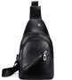 New Sports And Leisure Chest Bag Men's Outdoor Messenger Shoulder Bag - Black