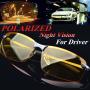 Polarized Night Vision Glasses Unisex Anti Glare Metal Fashion Glasses Drivers Semi Rimless Goggles Driving Accessories