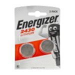 Energizer 2 PK 3V Lithium Coin Batteries CR2430 CR2430BP2