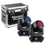 Beamz FUZE75S Spot 75W LED Moving Head Set Of 2 Pieces W Flightcase