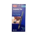 12 Pcs Black Round Nib Carpenter Marker