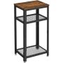 Salvador Rustic Side Table Brown