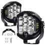 3 Inch Three Side Illuminated Work Lights LED Headlights White