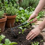 Multifunction Telescopic Garden Hoe And Fork