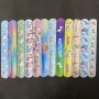 12PCS Rainbow Unicorn Slap Bracelets - Perfect For Party Favors Classroom Rewards & Birthday Gifts