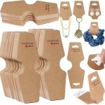 100PCS Sturdy Bracelet Necklace Display Holder Card Self-adhesive Jewelry Packaging Card For Small Businesses Keychain Earrings