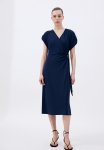 Jersey Wrap Dress - Navy Blue