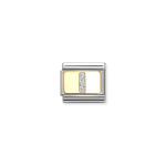 Composable Classic Link Letter I Silver Glitter