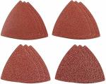 Pack 100 Sandpaper 60 120 Grit 50 Each 3-1 8" Triangular Sand Paper W loop Backing For Fein Multimaster Bosch Multi-x Craftsman