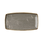 Churchill Peppercorn Grey Oblong Plate 35 X 18.5CM Set Of 6