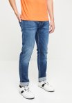 Anbass Slim Fit Bio Wash 10.5 Oz Dark Indigo Super Stretch Denim - Blue