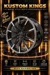 19 Inch Mercedes Benz 5 112 Pcd – Brabus Style Black Machined Face Alloy Wheels