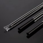 Smoothie Straw Wrapped 210X12MM Black 1X100