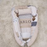 Baby Nest Baby Sleeping Pod Beige Earthy Buck Set