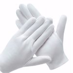 3 Pairs White Cotton Gloves For Dry Hands Eczema Spa Moisturizing - Work Glove Liners For Serving Costume Inspection