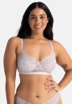 Curvy Lilian Wired Bra - Lilac