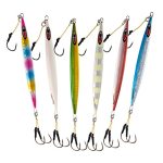 Calissa Offshore Tackle Speed Jig 80G 150G 200G 300LBS Assist Hooks 3 0 Butterfly - Vertical Jig Speed Lure Slow Pitch Flat 6 Pa