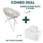 Emerald Baby Bath & Stand + Wet Wipes Warmer
