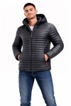 Mens Branded Winter Puffer Removable Hooded Jacket With Carry Bag