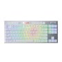 Redragon Horus 87KEY Rgb LED Super-slim Alu Frame - White