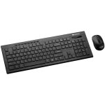 Canyon Set SET-W4 Us Keyboard+mouse Slim Wireless Black CNS-HSETW4-US