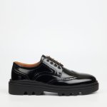 Mens Vinchey 67 Faux Patent Shoes In Black - Black 11