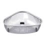 Stainless Steel Triangle Kitchen Sink Drain Basket Food Filter Organizer