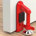 Heavy-Duty Adjustable Furniture Lifter & Leveling Jack With Anti-slip Base- Red