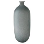 Frosted Glass Vase Napolean Soft Green 45CM