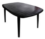 Ebony Oval Table 140CM