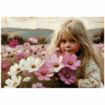 Tear Resistant Deco Print Cosmos Girl
