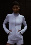 Softmove Zip-through Sports Top - Dusty Purple