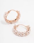 Rose Gold Plated Marquise Cubic Zirconia Bracelet