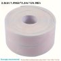 1 Roll Bathroom Shower Basin And Bathtub Sealing Tape White Pvc Self-adhesive Waterproof Wall Sticker Suitable For Bathrooms Sinks Bathtubs Bathrooms Hotels/enterprises Waterproof Tape