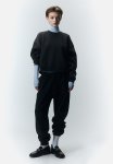 High-waisted Joggers - Dark Grey Marl